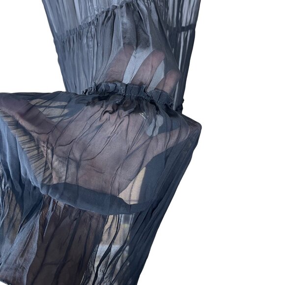 WHBM Skirt & Camisole Set Black Sheer Cocktail Size S Small - Picture 4 of 11